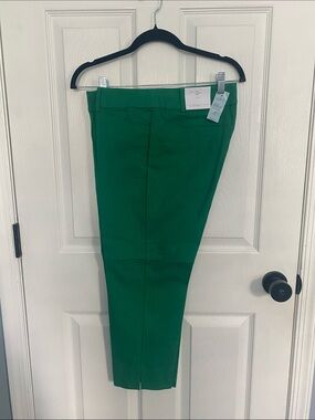 NWT LOFT Green Cropped Pants
